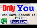 How to Create Your Own Custom Excel Function - Easy Tutorial