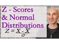 Z Scores and Normal Distributions Example Problems