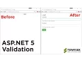 ASP NET 5 Validation with TagHelpers Bootstrap and jQuery