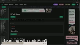 SCRAPPED Master HTML with W3Schools HTML Styles