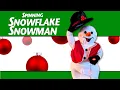 Custom Baseless Snowflake Spinning Snowman