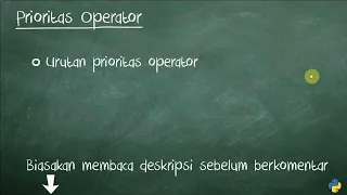Tutorial Dasar Python 3 - 10 Prioritas Operator