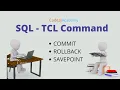 SQL part-10 TCL Commands commit rollback savepoint SQL full course