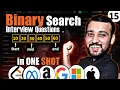 Binary Search with Coding Interview Questions Java DSA Vector Course
