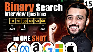 Binary Search with Coding Interview Questions Java DSA Vector Course