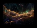 10 Hours Mystic Golden Particles Aurora | Black Screen
