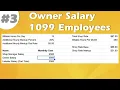 Owner Salary Calculation 1099 Employees Part 3 Addendum