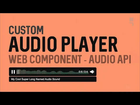 Download MP3 Custom Audio Player with Web Component and Web Audio API
