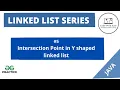 Linked List Series - Find the intersection point in Y-shaped Linked list