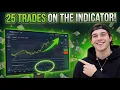 Opened 25 trades using a single indicator on Pocket Option Real Trading
