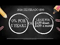2026 Chevy Silverado Deals in Pearland TX 0 APR for 5 Years Bayway Chevrolet