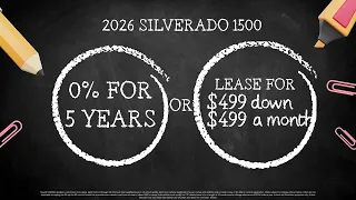 2026 Chevy Silverado Deals in Pearland TX 0 APR for 5 Years Bayway Chevrolet