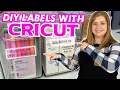 How to Make Clear Print Then Cut Label Stickers with Cricut DIY Labels with Cricut