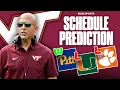 Virginia Tech 2026 Season Schedule Prediction game-by-game James Franklin era begins