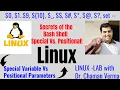 Linux Script Special Vs Positional parameters