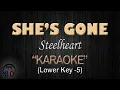 Download Lagu SHE'S GONE - Steelheart (KARAOKE) Lower Key -5