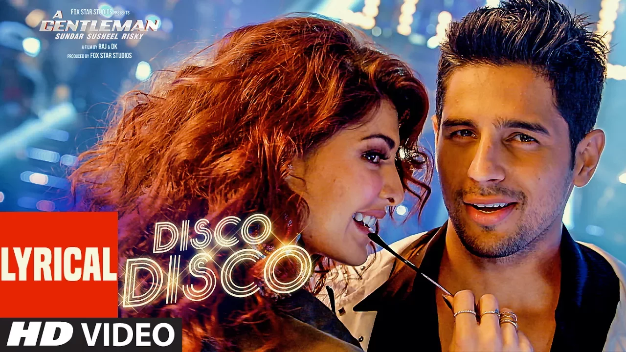 Disco Disco Lyrical Video Song : A Gentleman - Sundar, Susheel, Risky | Sidharth | Jacqueline