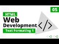 5 HTML Text Formatting Part 1 Complete Web Development Course with Hablu Programmer Bangla