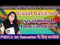How to use multiple forms in VB net Using multiple forms Multi forms in one panel vb Net PGDCA