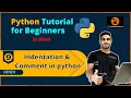 Indentation and Comment in Python Python Tutorial for Beginners Hindi