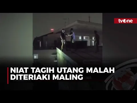 Tagih Utang Malah Diteriaki Maling, Berujung Bergulat Di Atap Rumah Warga