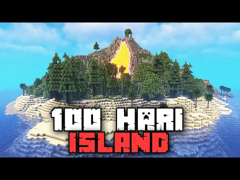 Video Thumbnail: 100 Hari Minecraft Pulau Surga Hardcore