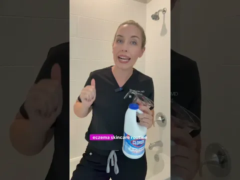 Cheap skincare hack👀 How to make a Bleach bath for improving eczema!