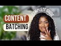 1 month of content in 1 hour Updated guide to content batching planning free content calendar