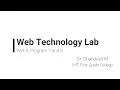 WEB TECHNOLOGY LAB PART A PROGRAM 7 AND 8 BCA 6TH SEM