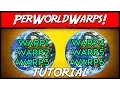 Minecraft PerWorldWarps Warps for certain worlds Plugin Tutorial