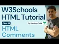 W3Schools W3Schools HTML W3Schools HTML Tutorial Class 011 W3Schools HTML Comments