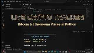 Build a Live Crypto Price Tracker Using Python Real-Time Bitcoin Ethereum Prices