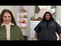 Joan Rivers Quilted - Sleeve Mock Neck Puffer Jacket on QVC