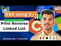 Print in Reverse Linked List HackerRank DSA using C