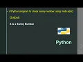 Python program to check sunny number using math sqrt