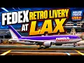 BRAND-NEW FedEx 777F Retro Livery Makes LAX Debut