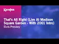 Lagu That's All Right - Elvis Presley | Karaoke Version | KaraFun