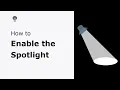How to enable the mouse spotlight in the Turn Off the Lights browser extension