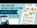 How to Make Business Cards at home DIY using Canva and Avery Paper