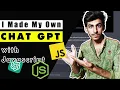 ChatGPT Clone using Html CSS JavaScript and Node js Full Stack Project