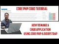 CRUD Application Tutorial using Core PHP