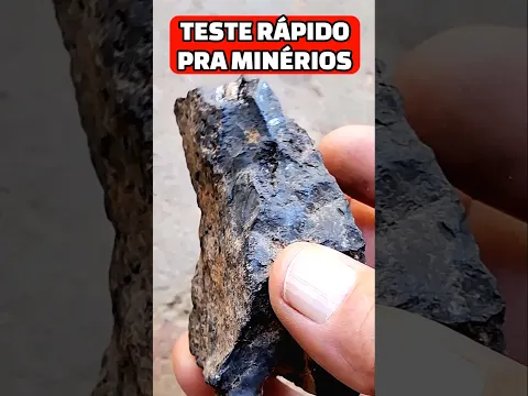 TESTE RÁPIDO PRA MINÉRIOS #pedras #rochas #pedraspreciosas #adrianopedraspreciosas #ferro #minerals