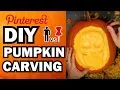 DIY Pumpkin Carving Contest - Man Vs Corinne Vs Pin