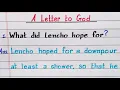 What did Lencho hope for A Letter to God