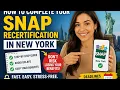 How to complete your SNAP recertification in New York