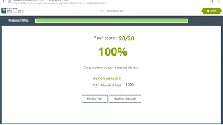 Cisco Python Essential Part 1 Module 2 Test Answers Cisco PE1- Module 2 Test