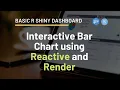 R Shiny Basic App Interactive ggplot Bar Chart using Reactive and Render