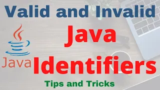 Java Identifiers Valid and Invalid Java Identifier Java Tutorial Programming Series