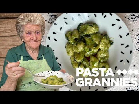 Download MP3 96yr old Isolina makes gnocchi with basil pesto! | Pasta Grannies