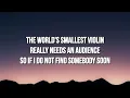 Lagu AJR- World’s Smallest Violin (Lyrics)￼